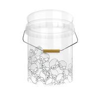 Nuke Guys Cubo de lavado de coche de 20 litros, transparente para lavado de coches, cubo de lavado a mano, limpieza exterior de coche, accesorio para lavar coche, moto, bicicleta