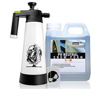 Nuke Guys Juego de espuma de nieve Nuke Guys Foamer 2L + espuma de nieve ValetPRO pH neutro 1L + vaso medidor de Nuke Guys de 150 ml escalado con forma de calavera Nuke Guys