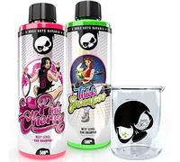 Nuke Guys Juego de lavado y cuidado para el coche Nuke Guys Thick Shampoo 500 ml + Pink Cherry Shampoo 500 ml + taza medidora Griffin - Champú para coches altamente espumoso - adecuado para barnices