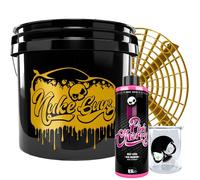 Nuke Guys Set de limpieza para el coche Pink Cherry Pink Cerez, 500 ml, cubo de lavado GritGuard Fallout - Used Look Edition 3,5 GAL aprox. 12 L + Grit Guard + vaso medidor de 150 ml