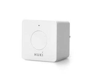 Nuki Bridge, Abrepuertas automático con Bluetooth y WiFi, extensión para el Nuki Smart Lock, cerradura electrónica, acceso remoto, Amazon Alexa, Apple HomeKit, Google Home, blanco
