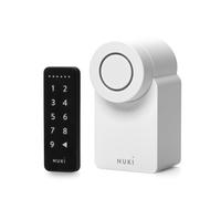 Nuki Smart Lock Go & Keypad (2025), sistema de puerta sin llave con Auto Unlock y entrada de código, control por aplicación, montaje sencillo, compatible con Alexa, Apple, Google