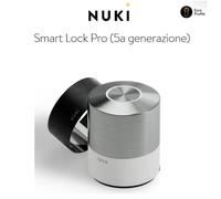 Nuki Smart Lock Pro con Bluetooth, WiFi & Matter, Integración sencilla en el Smart Home, Cerradura electrónica para cierre remoto, instalación fácil y adaptable sin cambio de cilindro