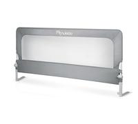 Nukido Barrera Protectora para Cama con SafetyBelt, Plegable, Lavable, 180 cm, Color Gris