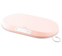 Nukido Báscula para bebé, báscula para bebé, báscula de 40 kg, capacidad de carga de 5 gramos, precisión de tara, función de retención de tara, escala de medición integrada, color rosa