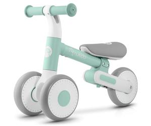 Nukido Bicicleta para niños a Partir de 1 año, Triciclo Infantil, Altura Ajustable, Ayuda para Aprender a Andar, Bicicleta, neumáticos de Espuma, Color Blanco, Gris y Menta