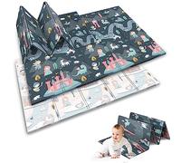 Nukido Colchoneta de Espuma Gruesa XPE para Bebés, Niños - Colchoneta de Actividades Plegable - Colchoneta de Juegos Educativa y Bilateral - 150x200cm - Aislamiento Térmico del Suelo - Impermeable