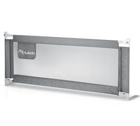 Nukido SafetyBelt - Barrera de protección contra caídas para Cama (Plegable, Lavable, 160 cm), Color Gris