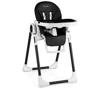 Nukido Silla Belo rosa - Bandeja extraíble - Altura ajustable en 8 niveles - 2 ruedas integradas - Respaldo y reposapiés ajustables - Fácil de limpiar