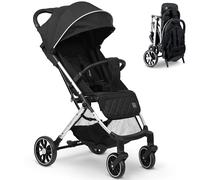 Nukido Silla De Paseo para Bebé con Bolsa De Transporte 0-36 Meses 0-15 kg Plegado Automático En 2 Segundos Ruedas De 360° con Amortiguación Grandes Ruedas Todoterreno Negro Paseo