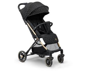 Nukido Silla De Paseo para Bebé con Bolsa De Transporte 0-36 Meses 0-15 kg Plegado Automático En 2 Segundos Ruedas De 360° con Amortiguación Grandes Ruedas Todoterreno Negro Oro Paseo