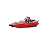 NULA Barco teledirigido con luces para adultos y adolescentes, 2,4 GHz, lancha eléctrica turbojet teledirigida, 30 km/h, barco de carreras rápido grande e impermeable
