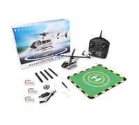 NULA Helicóptero teledirigido WL K160, giroscopio de 6 ejes 1:32 EC-145, clase 160, 4 canales, 2,4 GHz, Flybarless con función de retención de altitud, despegue y aterrizaje para adultos con un botón