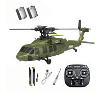 NULA K2000 UH-60 - Helicóptero teledirigido para Black Hawk, 2,4 GHz, 6 canales, sin escobillas, con giroscopio de 6 ejes y función de retención de altitud, flujo óptico y vuelo invertido 3D de una