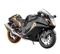 NULA Modelo de motocicleta RC de aleación de 1/6 con función de encendido, espray dinámico, tubo de escape, sonido del motor, iluminación LED, vehículo de carreras teledirigido, para entusiastas de la