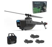 NULA RC Elicottero con Fotocamera 1080P, C128 4CH 2.4G 6G Modalità Aereo Militare Elicottero Telecomandato con Giroscopio a 6 Assi Posizionamento del Flusso Ottico -RTF
