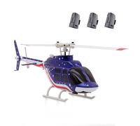 NULA RC ERA A60 Mini Bell 206 1/42 4CH Flybarless RC Helicóptero teledirigido, helicóptero teledirigido giroscopio de 6 ejes con retención de altitud posicionamiento óptico de flujo RTF hobby para