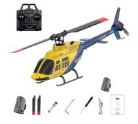NULA RC ERA A60 Mini Bell206 RC Helicóptero RTF 1:42 6CH 6G Giroscopio teledirigido de 6 ejes con función de retención de altitud, inicio de un botón y alarma de bajo voltaje para adultos