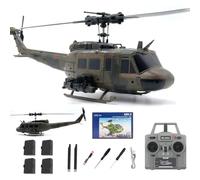 NULA RC-ERA C032 UH-1 Huey RC Helicóptero Para Adultos, 2,4 GHz 6 Axis Gyro 6CH 1:48 Flybarless RTF Helicóptero Avión Militar Con Posición Óptica, Acrobacia Aérea 3D