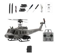 NULA RC ERA C032 UH-1 Huey RC Helicóptero teledirigido de 6 ejes Gyro 1:48 6CH sin escobillas Flybarless con vuelo invertido 3D y posicionamiento óptico de flujo para adultos