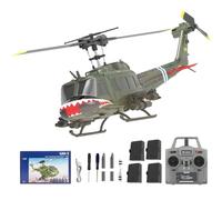 NULA RC ERA C032 UH-1 Huey RC Helicóptero teledirigido, escala 1/48 6CH, 2,4 G, giroscopio militar teledirigido de 6 ejes con vuelo de retorno 3D para adultos principiantes (RTF/4 baterías)