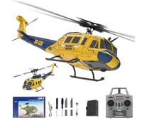 NULA RC ERA C032 UH-1 Huey RC Helicóptero teledirigido, escala 1/48 6CH, 2,4 G, giroscopio militar teledirigido de 6 ejes con vuelo de retorno 3D para adultos principiantes (RTF/1 batería)