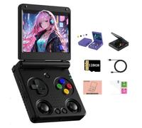 NULA RG 34XXSP - Consola de juegos portátil con 64G + 128G TF/8000+ juegos clásicos, pantalla IPS de 3,4 pulgadas, Linux de 64 bits Cortex-A53, reproductor de videojuegos para adultos