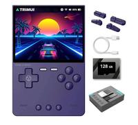 NULA Trimui Brick - Consola de juegos portátil, con tarjeta TF de 128 GB, pantalla IPS de 3,2 pulgadas, Emulador retro, consolas de videojuegos, sistema Linux, adultos y niños