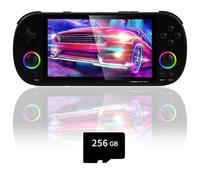 NULA TRIMUI Smart Pro - Consola de juegos portátil retro, con tarjeta SD de 256 G, 14300 + juegos, sistema Linux de 5 pulgadas A133P, procesador retro Arcade videojuego emulador soporte WiFi