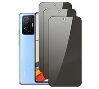 nulala 3 Piezas Protector Pantalla de Privacidad para Xiaomi POCO X4 Pro 5G, 9H Dureza Cobertura Completa Película Protectora de Vidrio Templado para Xiaomi POCO X4 Pro 5G