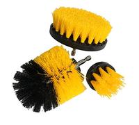 Nulala - Juego de 3 brocas, brocas, brocas, brocas, pinceles, juego de limpieza para la limpieza de superficies de baño de coche, juntas, suelo, bañera, ducha, azulejos, esquinas, cocina