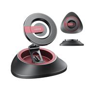 Nulaxy MagSafe - Soporte giratorio de 360° para salpicadero de coche, soporte magnético ajustable y plegable doble, soporte para teléfono de coche con imanes fuertes, compatible con iPhone 17, 16, 15