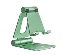 Nulaxy Soporte Móvil Mesa Plegable, Soporte Teléfono Mesa, Soporte Dock Base Escritorio para Teléfono Compatible con iPhone 15 14 13 12 11 X 8, Samsung, Huawei, Xiaomi Redmi y Otro Smartphone, Verde
