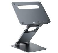 NULAXY Soporte para computadora portátil para Escritorio, Elevador ergonómico Ajustable para Laptop, Altura Ajustable de 1.2 a 20 Pulgadas, soporta hasta 22 Libras, Compatible con MacBook, Todos los