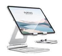 Nulaxy Soporte para Tablet, Totalmente Plegable, Compatible con iPad Pro 12.9, 10.5, 9.7, Air Mini 4 3 2, iPhone 11 Pro XS MAX XR X, Kindle, Nexus, Tab, E-Reader (4.7-13'')-Plata