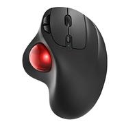 Nulea M501 Ratón inalámbrico con Bola de Seguimiento, ratón ergonómico Recargable, Seguimiento preciso y Suave, conexión de 3 Dispositivos (Bluetooth o USB), Compatible con PC, portátil, Mac, Windows.
