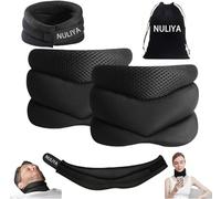 NULIYA Soporte de cuello para ronquidos, soporte para el cuello, nunca vuelvas a roncar, soporte de cuello para dormir, soporte de cuello suave ajustable para aliviar el dolor (2)