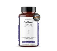 Nullure Azafran Capsulas Affron® 30mg | Extracto de Azáfran Español 3,5% Safranal + Crocin | Suplemento testado por terceros | Affron | Vegano y Sin Aditivos | 120 cáps (2 meses)| Fabricado en España