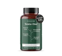 Nullure Testosterona Hombre Natural |Fabricado en España| Testado en Laboratorio independiente | Maca + Tribulus terrestris + Ashwagandha + Ginseng | Vegano y sin aditivos | 240 unidades (4 meses)