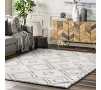 nuLOOM Alfombra suave, 97 cm x 152 cm, blanca