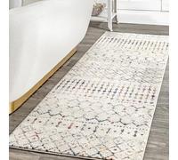 nuLOOM Blythe - Alfombra marroquí de 2 x 14 pies, Multicolor Claro, diseño Bohemio desteñido, Resistente a Las Manchas, para Dormitorio, Comedor, Sala de Estar, Pasillo, Oficina, Cocina, Entrada