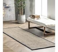 nuLOOM Elijah Farmhouse - Alfombra de Pasillo (60 x 180 cm), Color Gris Oscuro