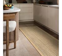 nuLOOM Elijah Junco Marino con Frontera para Zona Rugs, 2 '6 "x 8", Color Beige