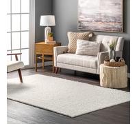 nuLOOM Marlow - Alfombra de Piel de Oveja sintética Suave Lavable a máquina, 5 x 8 pies, Color Blanco