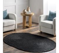nuLOOM Rigo Alfombra de Yute Tejida a Mano, 2 pies 3 Pulgadas x 4 pies, Color Natural