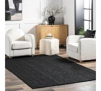 nuLOOM Rigo Alfombra de Yute Tejida a Mano, 2 pies 3 Pulgadas x 4 pies, Color Natural