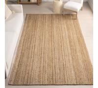 nuLOOM Rigo Alfombra de yute, tejida a mano, estilo rústico, 120 x 180 cm