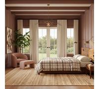 nuLOOM Rigo Alfombra de yute, tejida a mano, estilo rústico, 120 x 180 cm