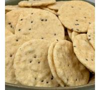 NULTHY - 1kg Galletas de Arroz con Sal Marina y Chía - Snack Saludable, Aperitivo Crujiente Natural, Bajo en Calorías, Elaboradas con Arroz Integral, Vegano