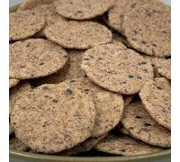 NULTHY 1kg - Galletas de Arroz con Sésamo Negro y Pimienta, Snack Gourmet Crujiente, Aperitivo Premium Picante